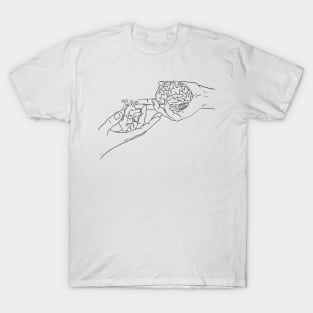 Hands heart brain T-Shirt